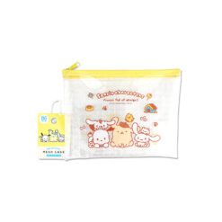 Estuche Sanrio Characters Transparente y amarillo