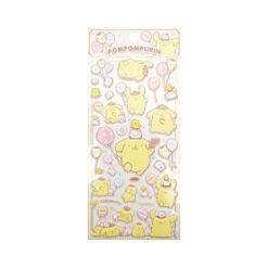 Stickers con Relieve Pompompurin Cumpleaños