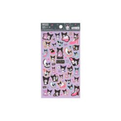 Hoja de Stickers Prepicados Kuromi Cosmeticos
