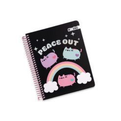 Cuaderno Medio Oficio Pusheen Negro